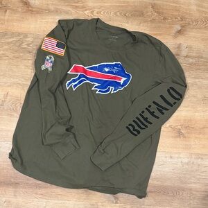 *NWOT* NFL Nike Buffalo Bills Men’s Long Sleeve Salute to Service Shirt